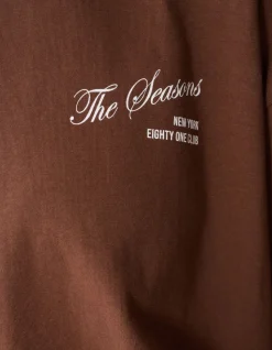 Seasons Artwork T-shirt Bruin