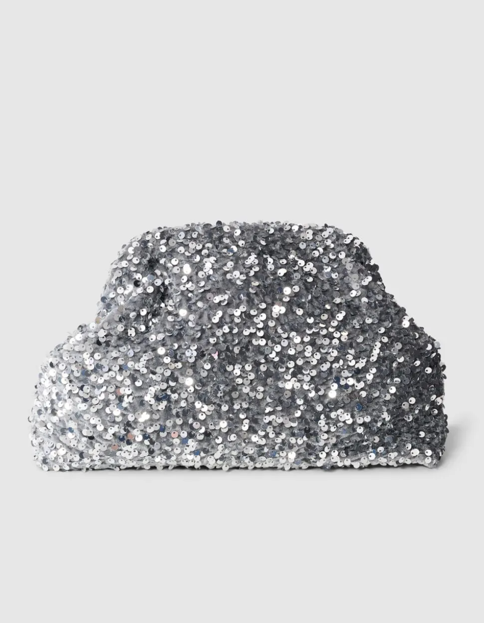 Sequin Clutch Zilver