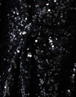 Sequin Mini Jurk Zwart