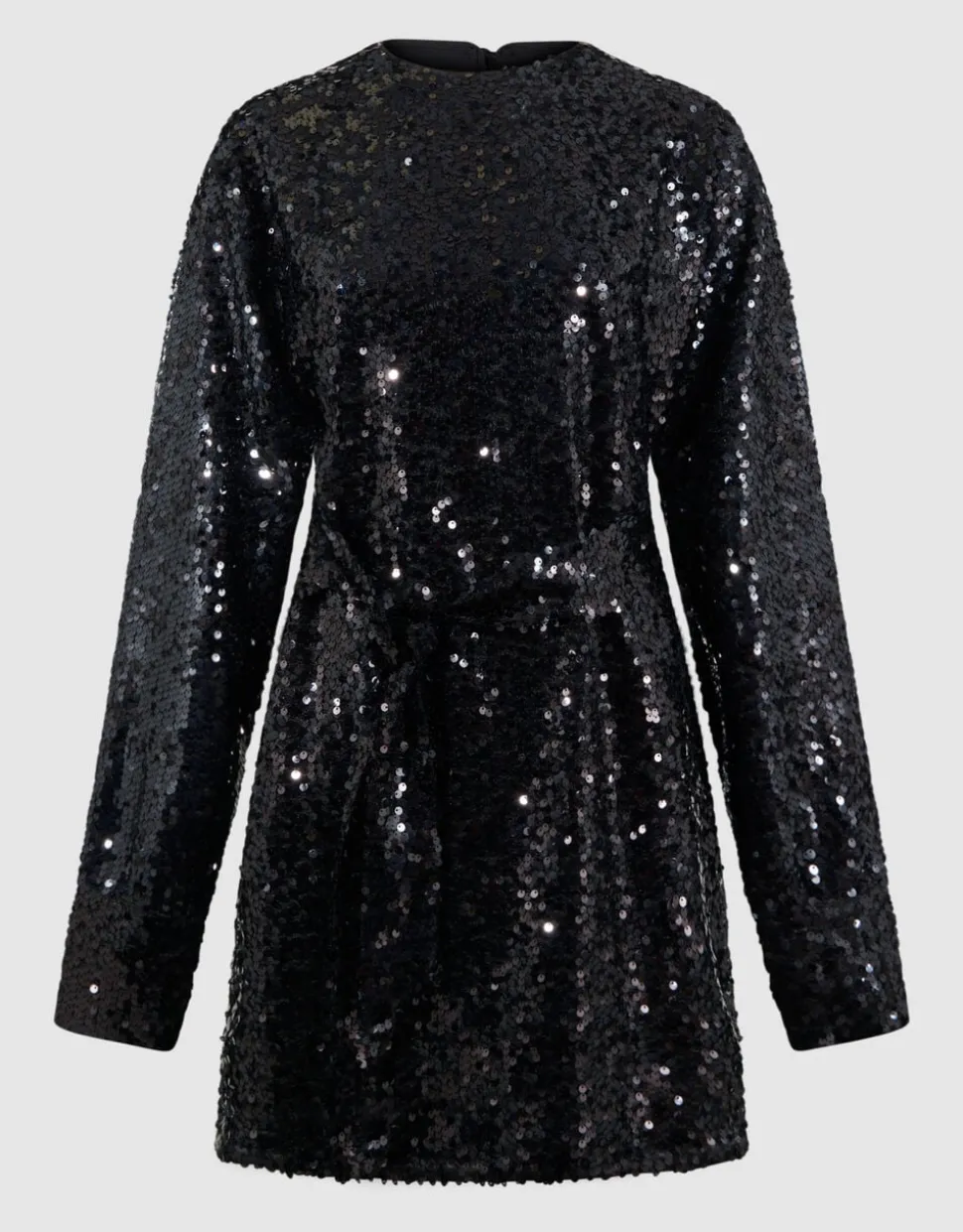Sequin Mini Jurk Zwart