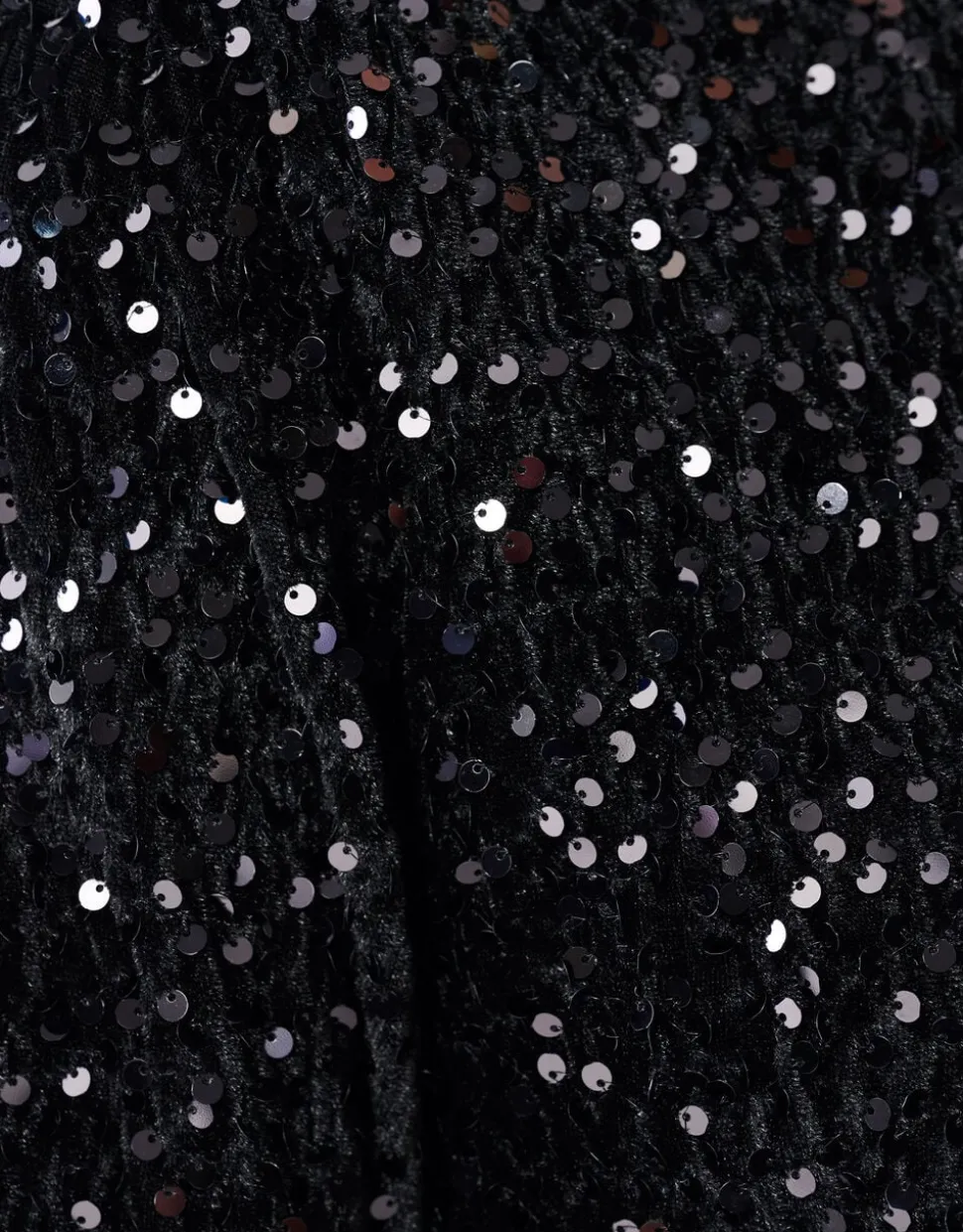 Sequin Mini Jurk Zwart