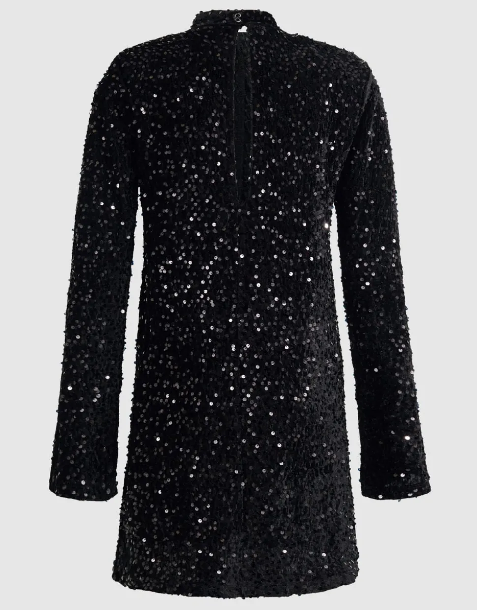 Sequin Mini Jurk Zwart