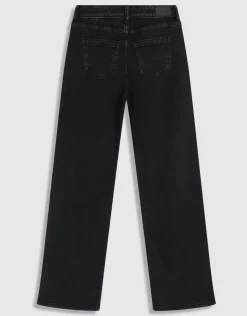 Shiny Heart Wide Leg Fit Jeans Zwart