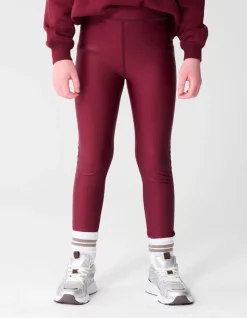 Shiny Legging Donkerrood