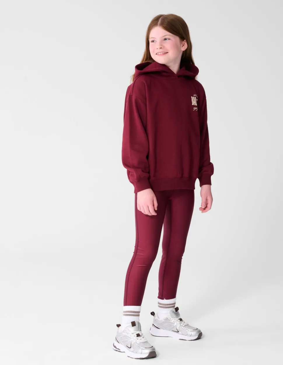Shiny Legging Donkerrood