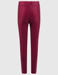 Shiny Legging Donkerrood