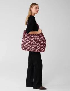 Shoeby Logo Shopper Bruin/Roze