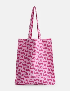 Shoeby Logo Shopper Roze