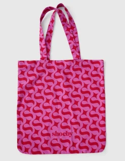 Shoeby Logo Shopper Roze/Rood