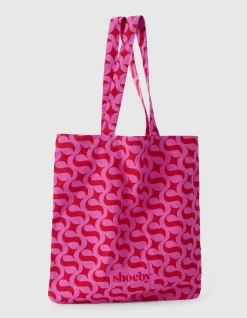Shoeby Logo Shopper Roze/Rood