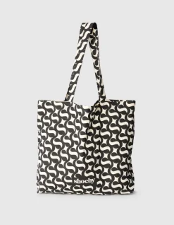 Shoeby Logo Shopper Zwart