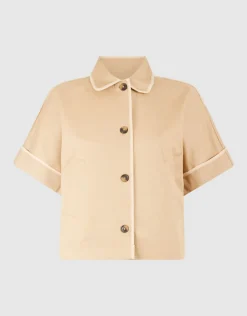 Short Sleeve Embroidery Jack Zand