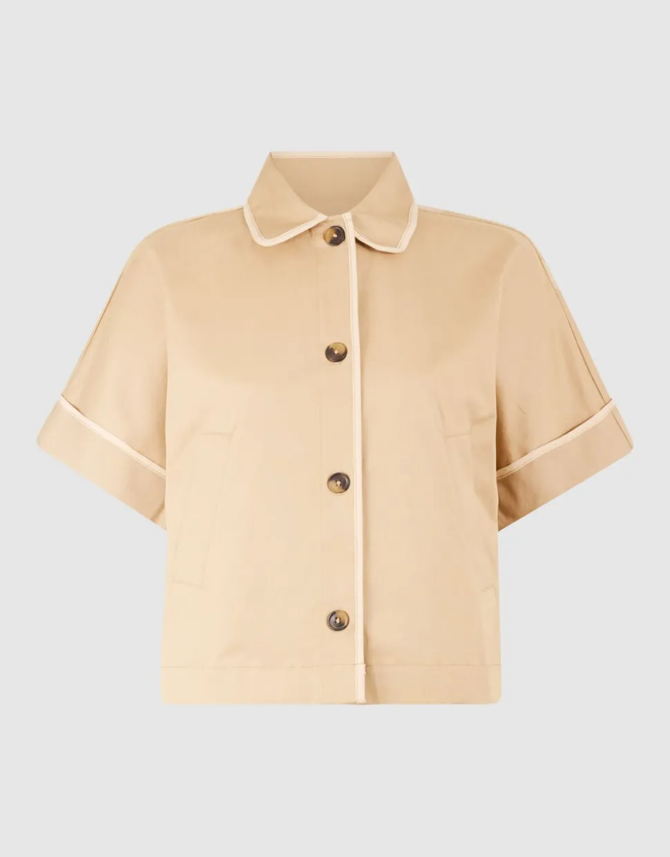 Short Sleeve Embroidery Jack Zand