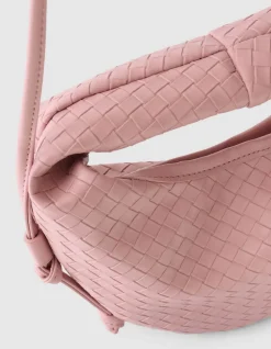 Small Braided Tas Lichtroze