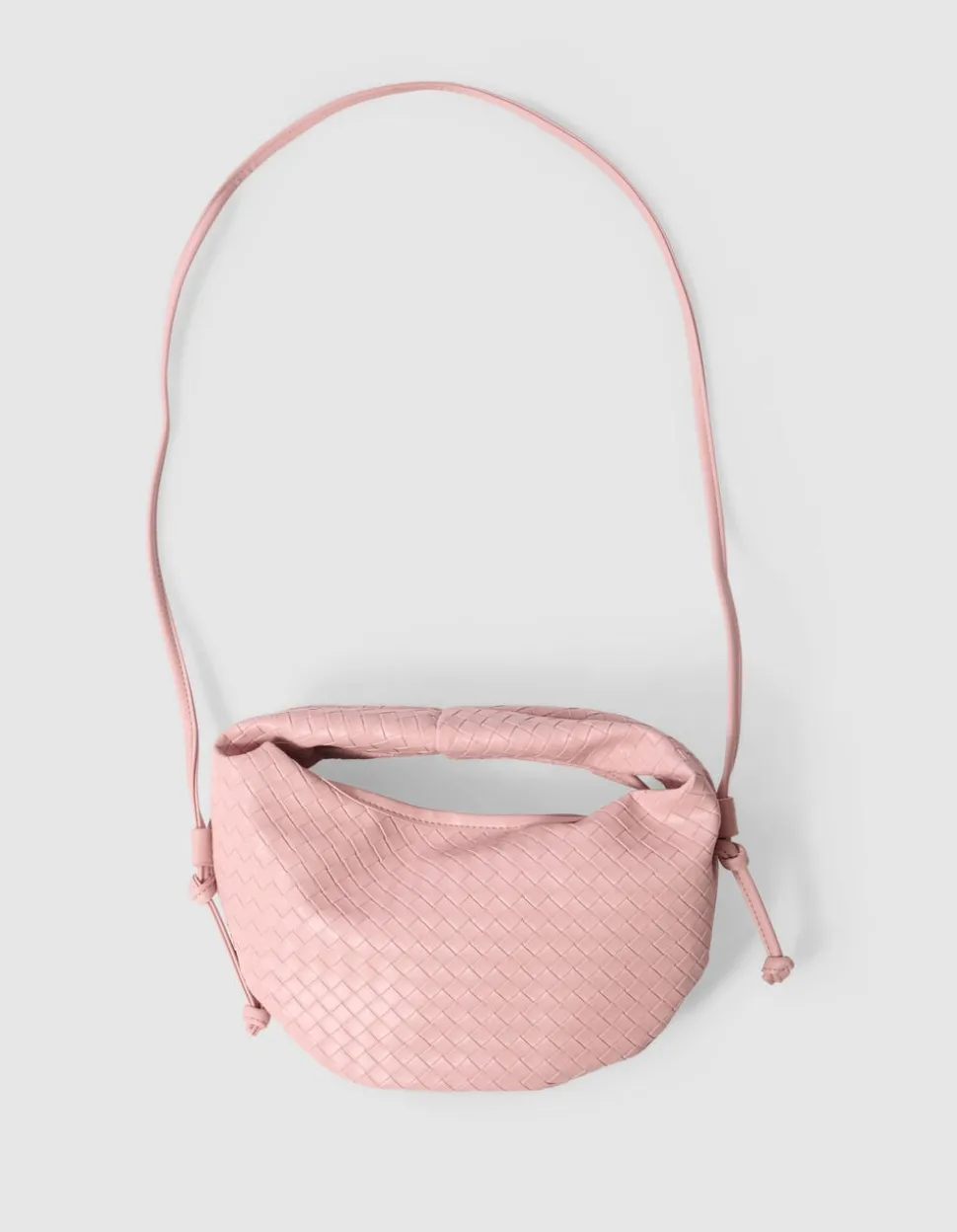 Small Braided Tas Lichtroze