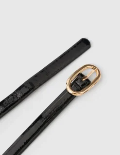 Smalle Riem Zwart/Goud