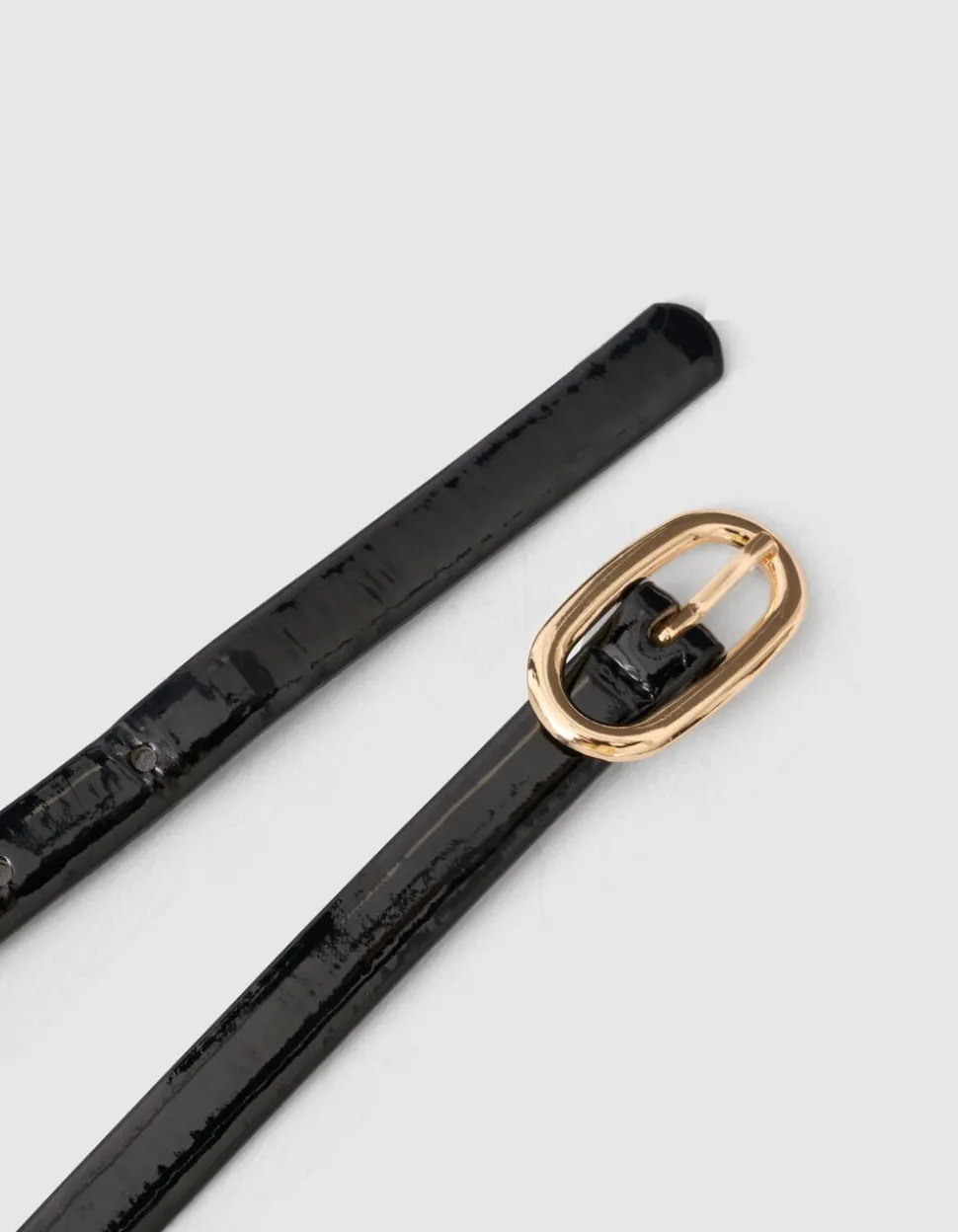 Smalle Riem Zwart/Goud