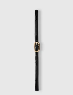 Smalle Riem Zwart/Goud