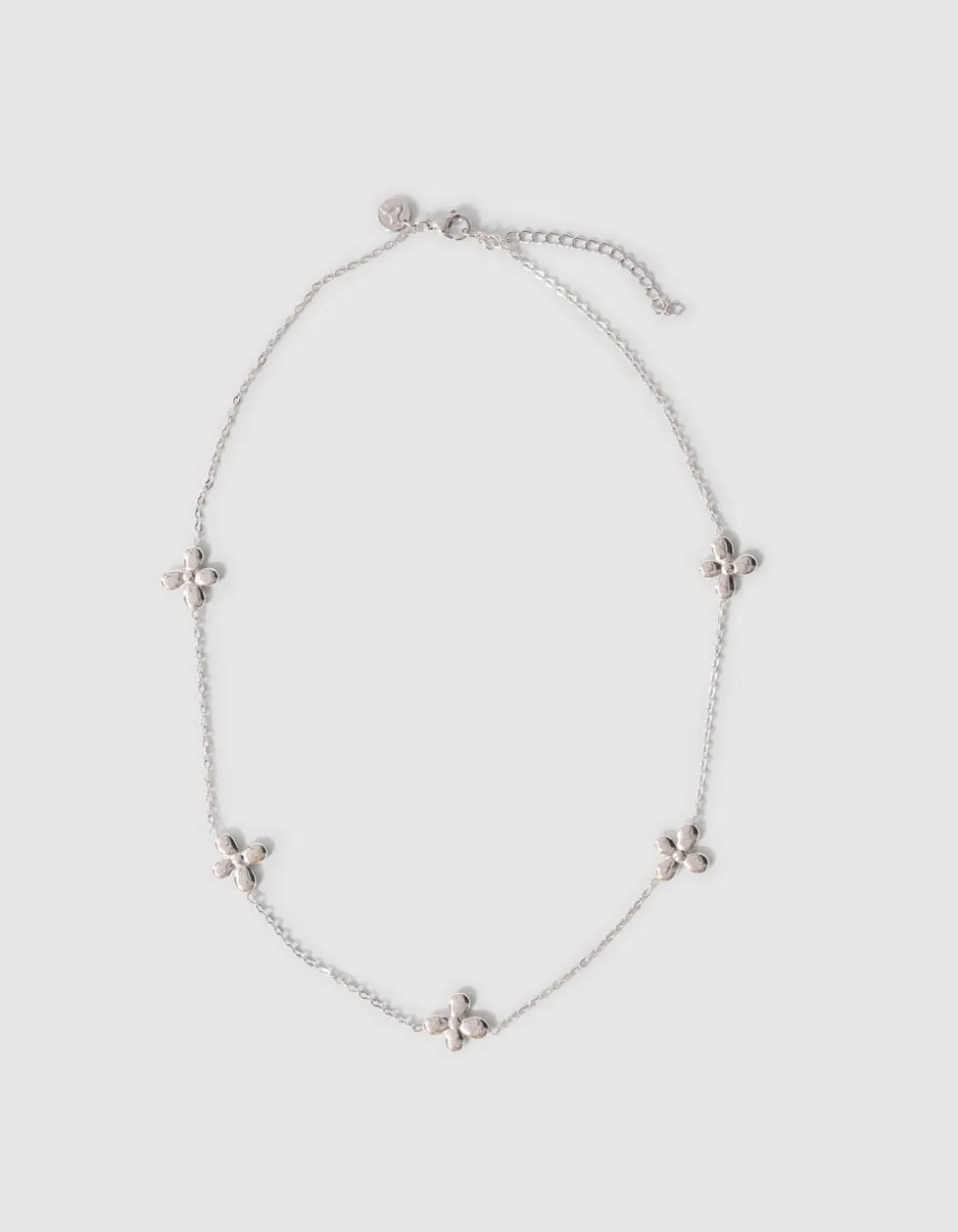Small Flower Ketting Zilver