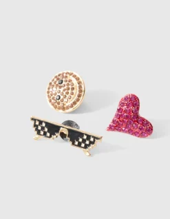 Smile Broche Set Goud