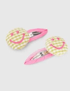 Smile Hairclip Roze
