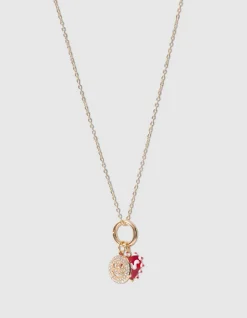 Smiley Heart Ketting Goud