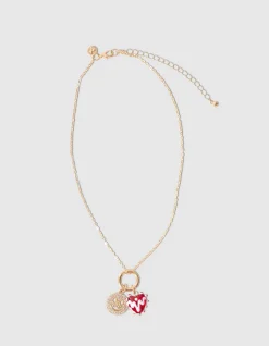Smiley Heart Ketting Goud