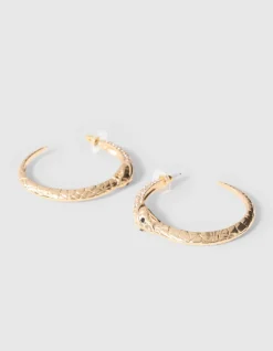 Snake Hoop Oorbellen Goud