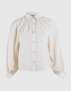 Soft Twill Blouse Gebroken Wit