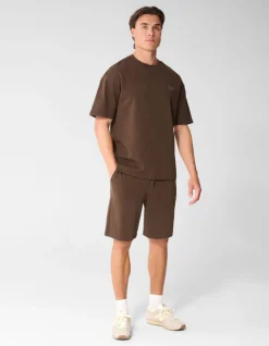 Spark Label T-shirt Donkerbruin