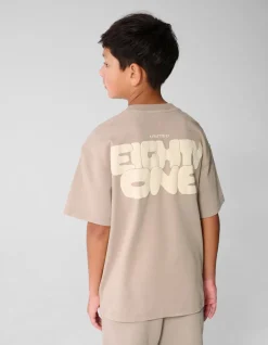 Spark Washed T-shirt Taupe
