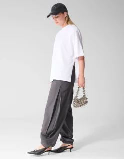 Split T-shirt Wit