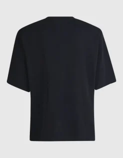 Split T-shirt Zwart