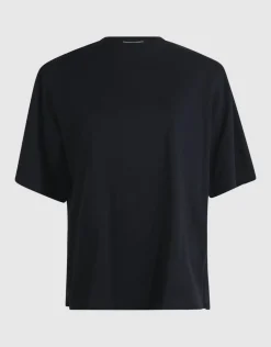 Split T-shirt Zwart