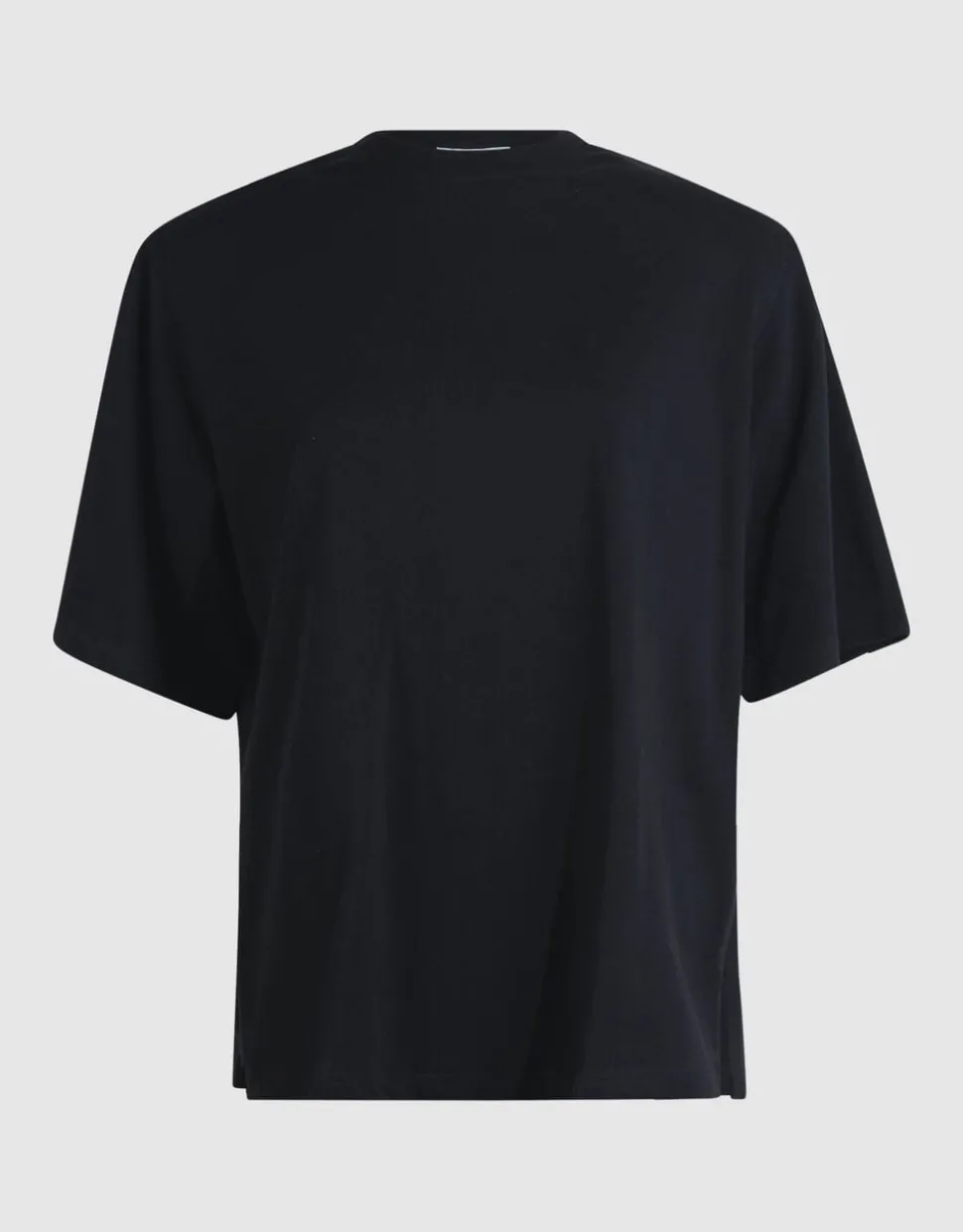 Split T-shirt Zwart