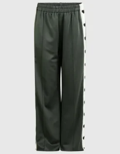 Sporty Heart Wide Leg Fit Broek Donkergroen
