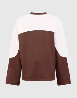 Sporty Longsleeve Top Bruin