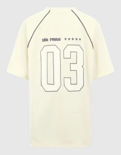 Sporty Oversized T-shirt Lichtgeel