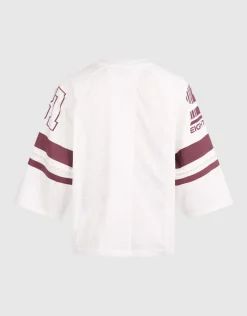 Sporty Pearl T-shirt Gebroken Wit