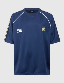 Sporty Tape T-shirt Donkerblauw