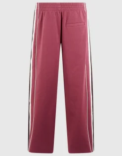 Sporty Tape Wide Leg Fit Broek Donkerrood
