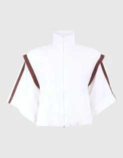 Sporty Tracksuit Blouse Gebroken Wit