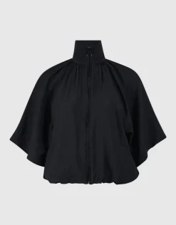 Sporty Tracksuit Blouse Zwart