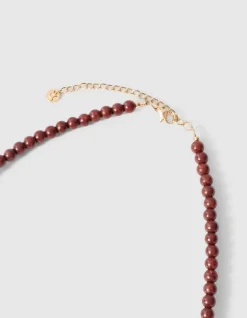 Starry Beaded Ketting Bruin/Goud