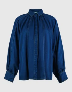 Stitch Blouse Blauw By Mieke
