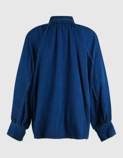 Stitch Blouse Blauw By Mieke