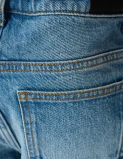 Straight Fit Jeans Blauw