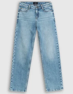 Straight Fit Jeans Blauw