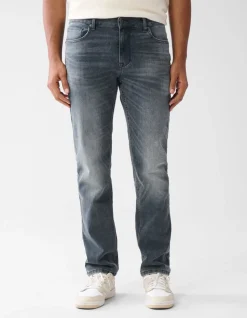 Straight Fit Jeans Blauw/Grijs L32