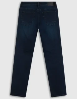 Straight Fit Jeans Blauw/Zwart L32